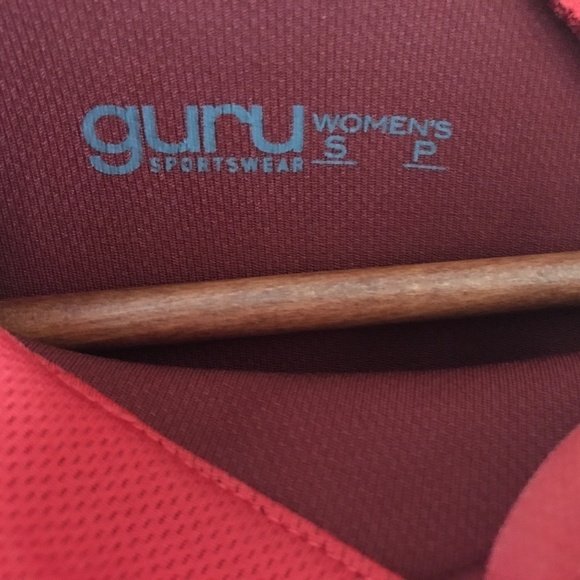 Guru Women’s Tee Burn orange sport High Neck Cap sleeve Breathable Size S - Picture 4 of 7